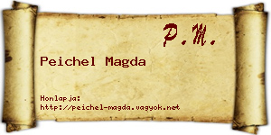 Peichel Magda névjegykártya